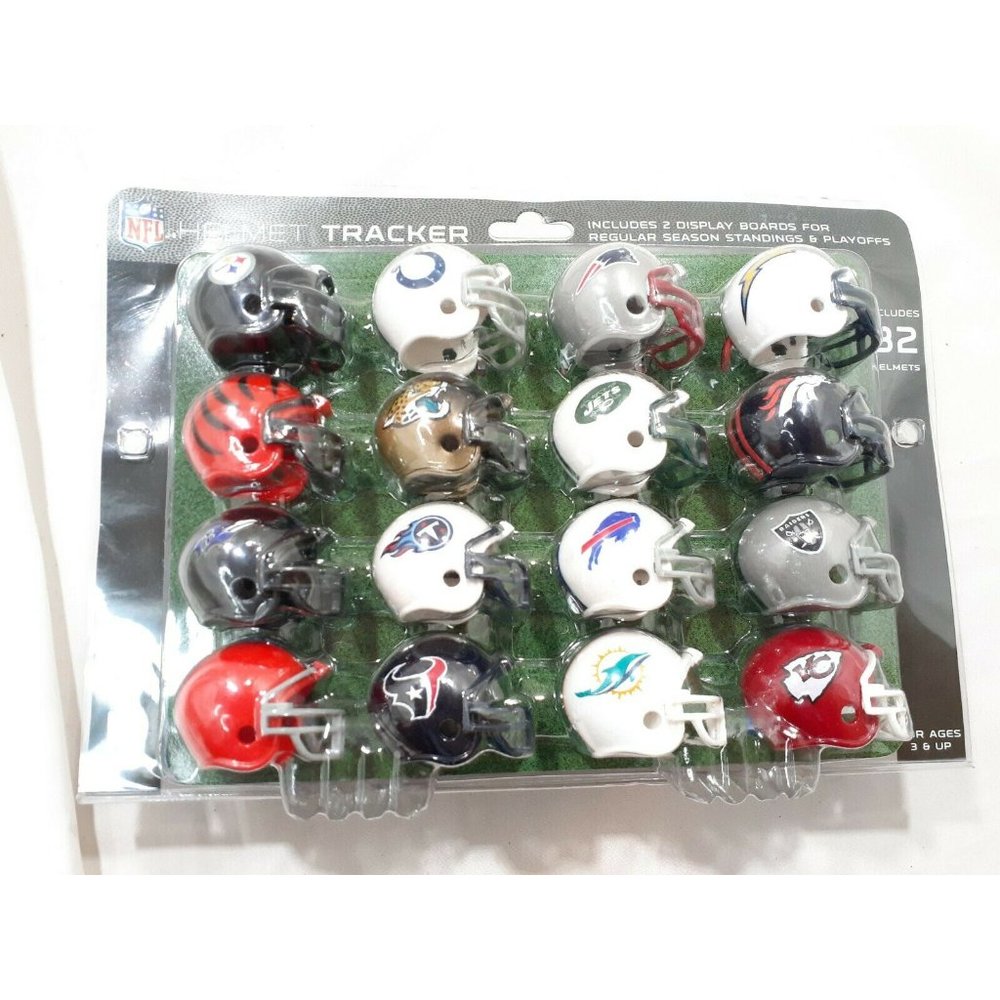 2014 RIDDELL NFL MINI "GUMBALL" HELMET SET--W/WSH